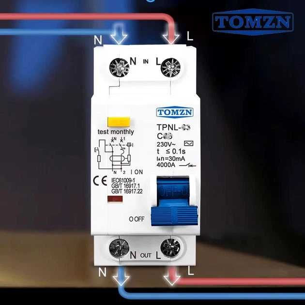 Диференціальний автомат для змінного струму AC  тощо