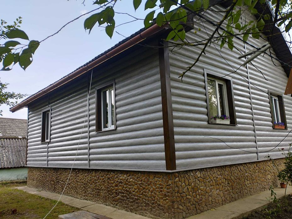 Блок-хаус металевий сайдинг дошка металева жалюзі на паркан штахети