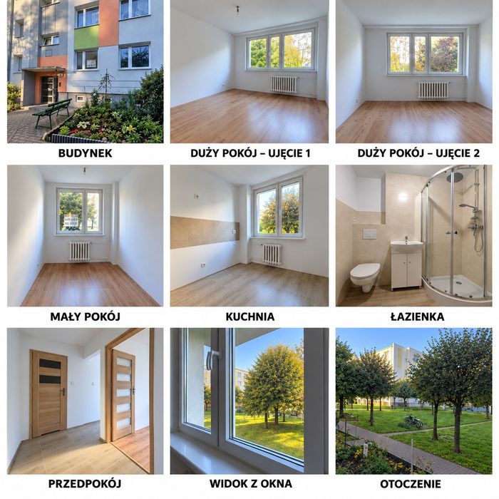 Mieszkanie pokoje 37,5 m2 | parter | po generalnym remoncie