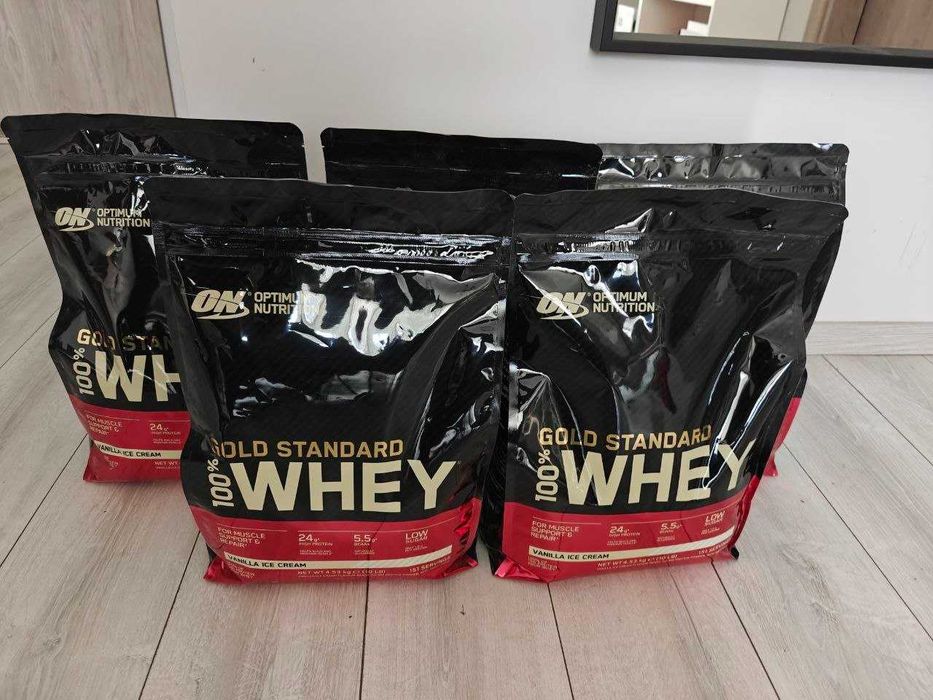 OPTIMUM NUTRITION WHEY Gold Standard 4,54kg Wanilia Białko Protein