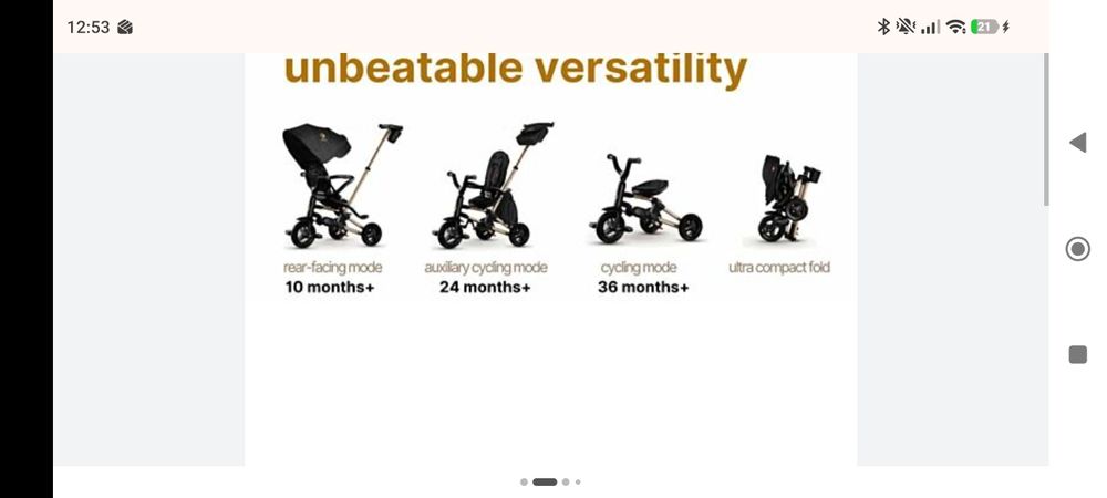 Triciclo Versátil criança qplay nova s700