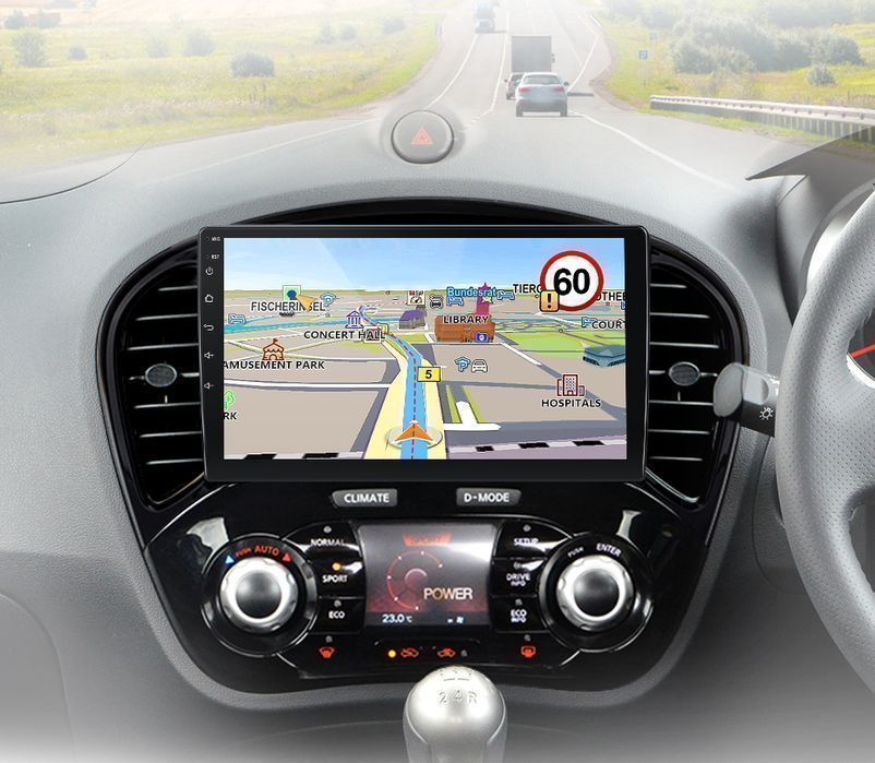 Nissan Juke – Radio Android 15 9" CarPlay Android Auto 4GB/64GB GPS Nawigacja Stacja Multimedialna WiFi Bluetooth DSP 4G LTE PL