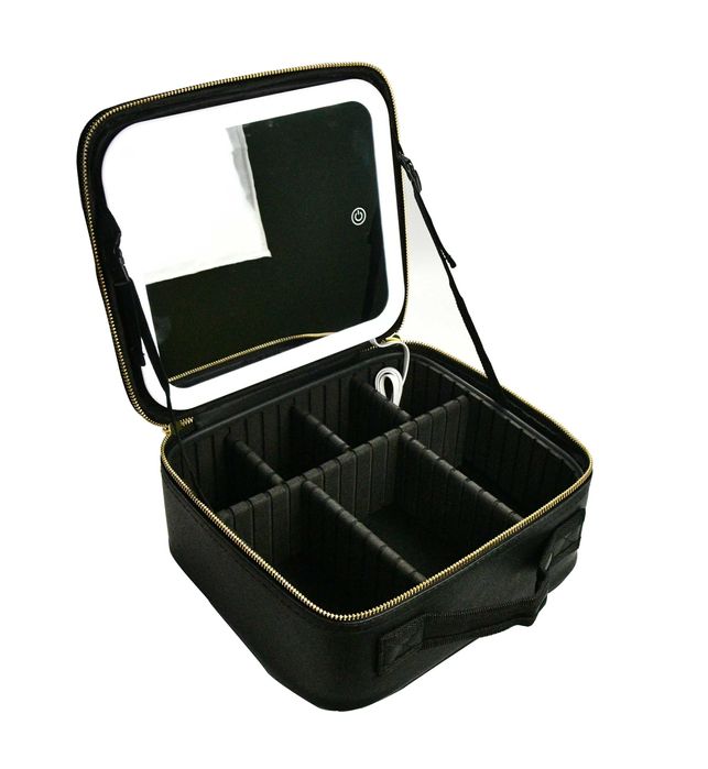 Органайзер для косметики с лед зеркалом на змейке