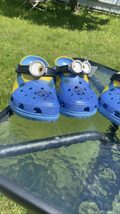 Шльопкі,тапкі,crocs мінйон,minion,бейп,Bape