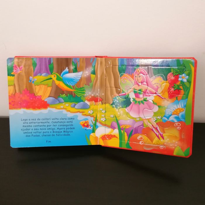 Livro com 6 puzzles Fada