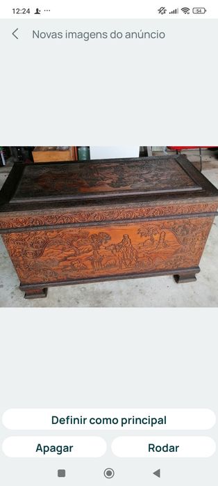 Arca antiga com mais de meio século em perfeitas condições