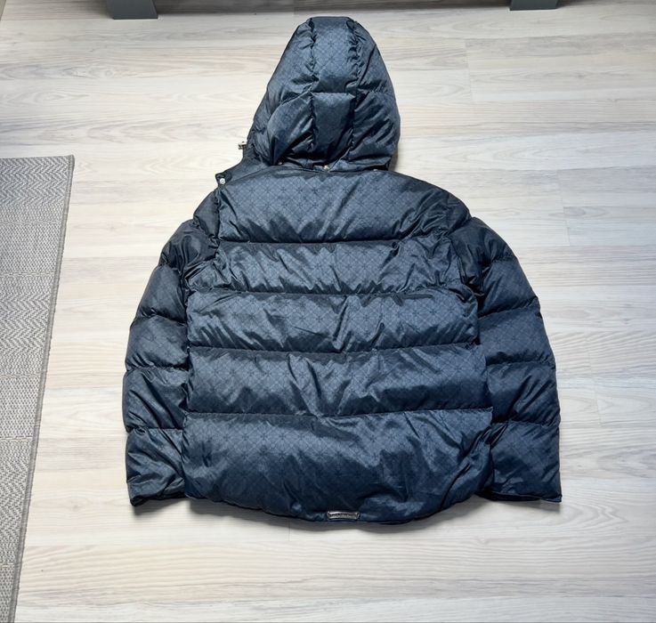 Kurtka puffer chrome hearts designer vintage jacket czarna black