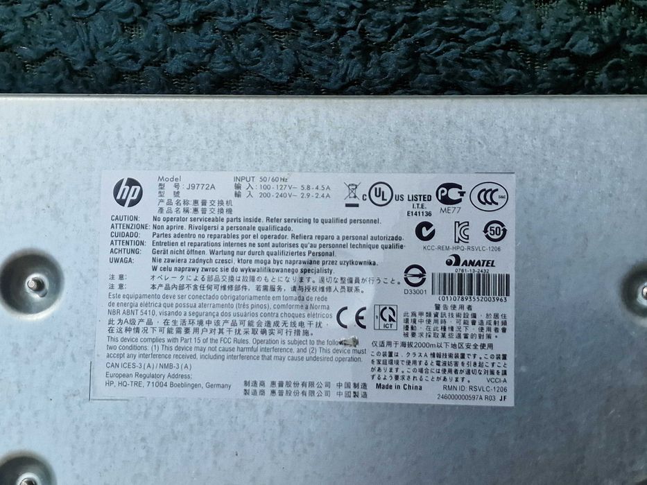 Switch HP 2530-48G PoE+ J9772A R 48x 10/100/1000 PoE+ 4x SFP