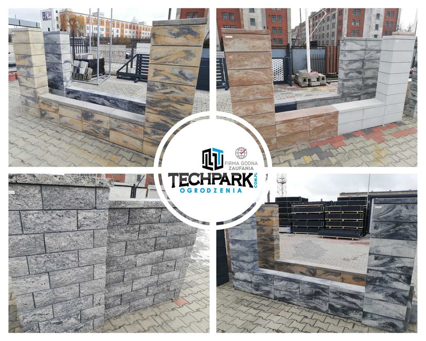 Ogrodzenie łupane modułowe JONIEC panel ogrodzeniowy, siatka leśna