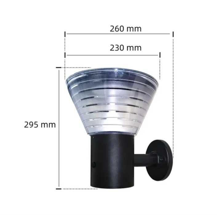 Сонячний садовий настінний світильник VÖGLER