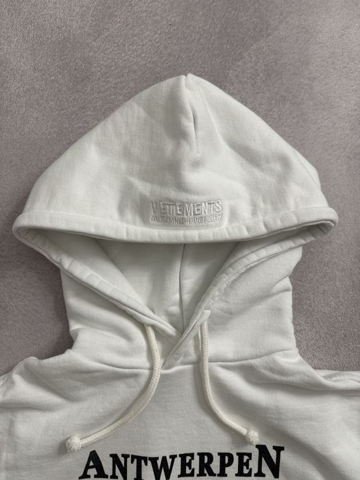 Vetements Antwerpen Hoodie White M