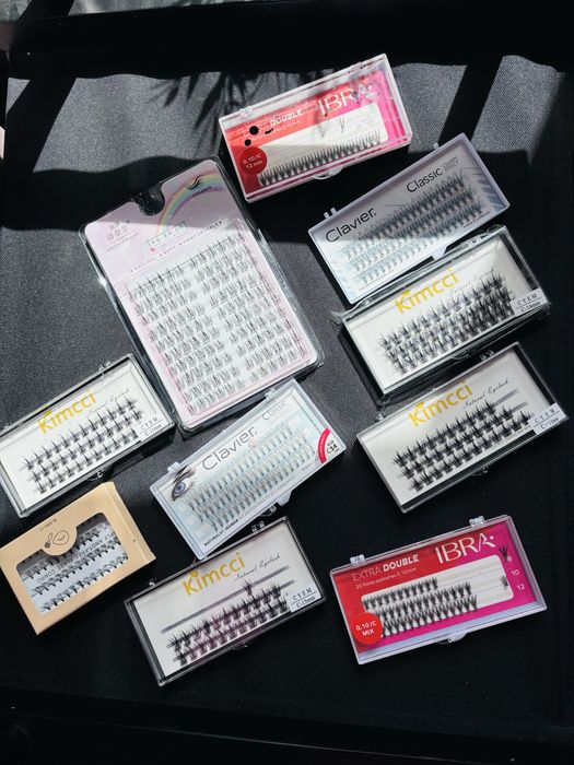 Zestaw kępek makijażowych rzesy gotowe kępki