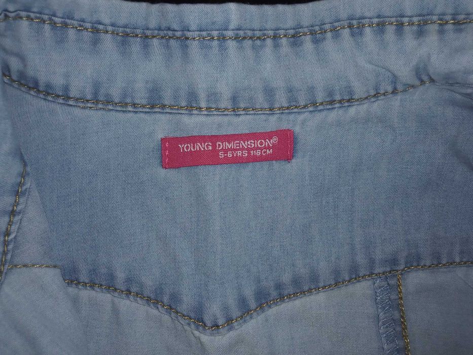 Camisa de ganga menina 5/6 anos