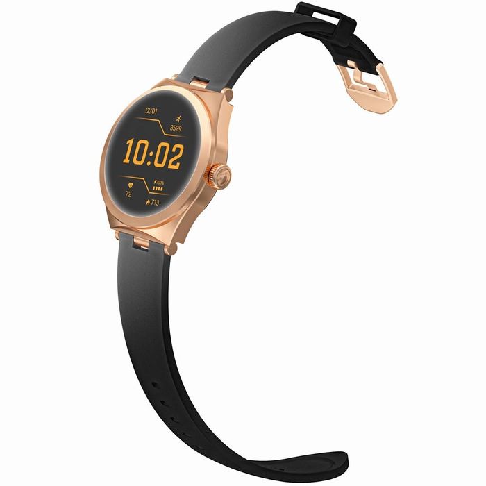 smartwatch gravity różowe złoto czarny gt25-3