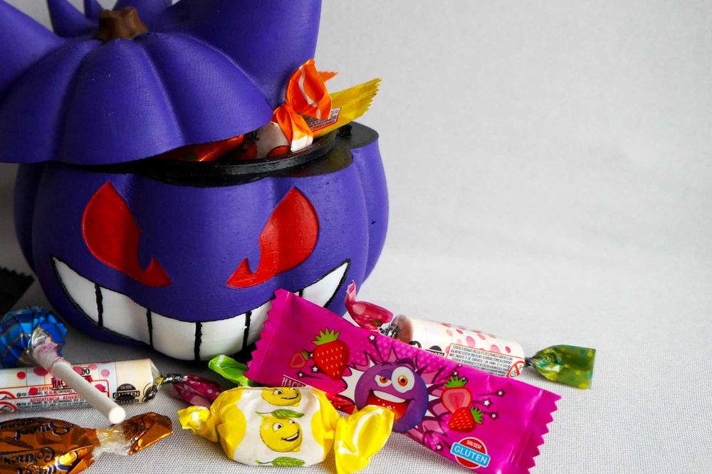 Pokemon Gengar em forma de abobora