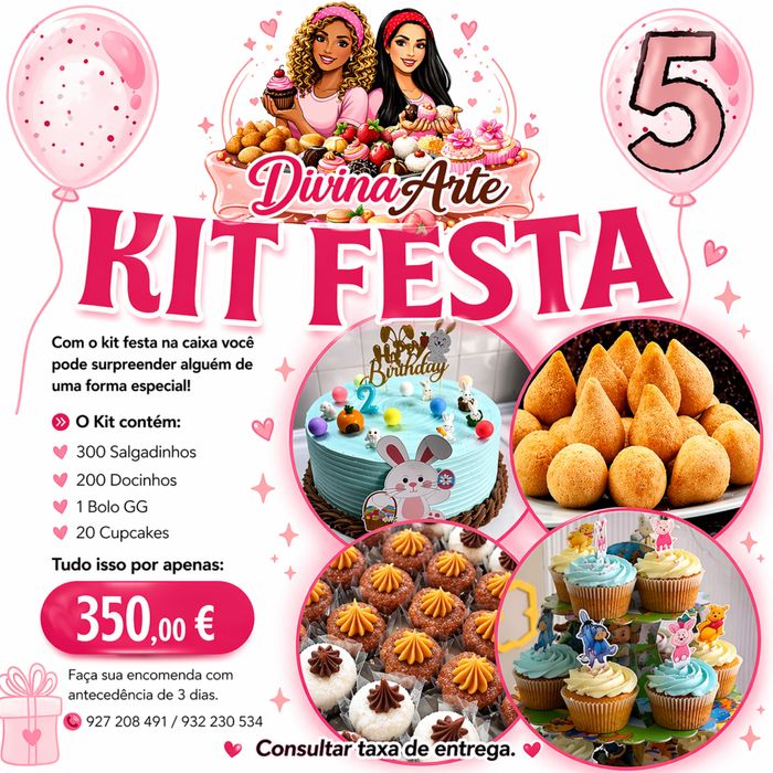 Kit festa, escolha o pack que mais atende sua necessidade.