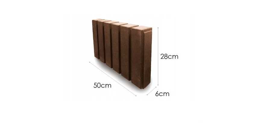 Obrzeże Palisadowe Palinea Grafit Promocja Krawężnik II gatunek