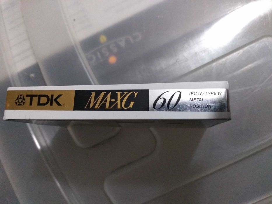 Cassetes de áudio VINTAGE, TDK MA-XG 60, NOVAS!