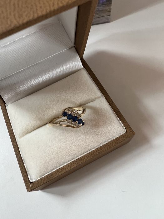 Delikatny złoty pierścionek Verona próba 585 rozm 12