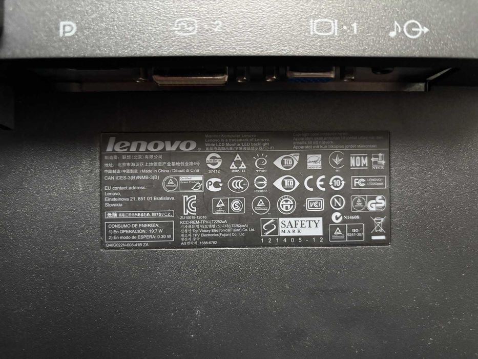 Monitor Lenovo Thinkvision LT2252p