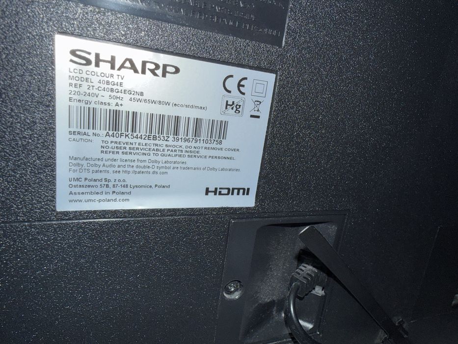 Telewizor SHARP 40 Smart TV tanio