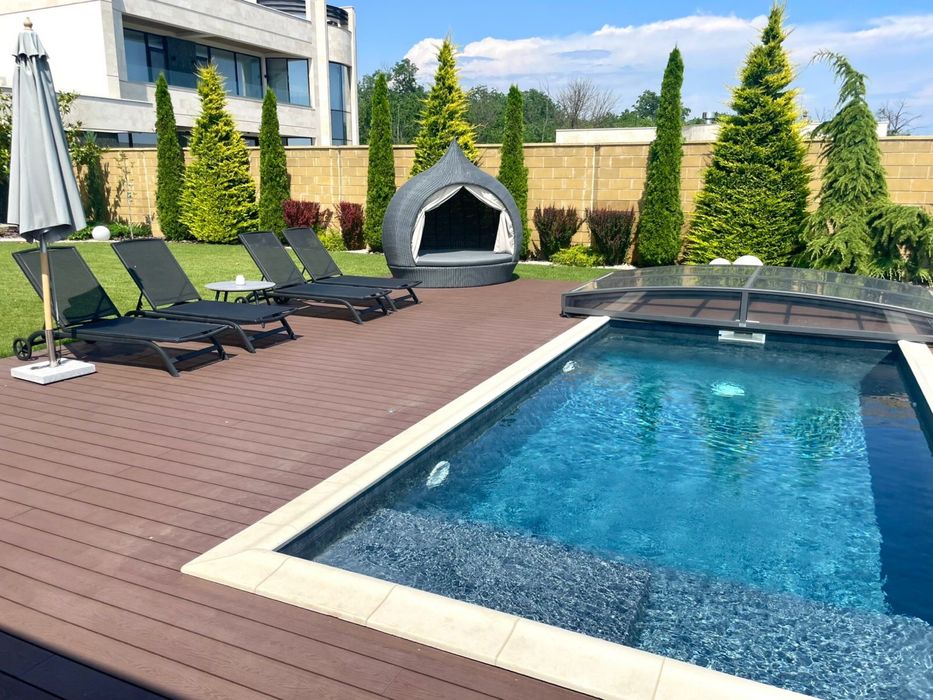 Сосновый Берег,  дом с бассейном 434м, прямой вид на море