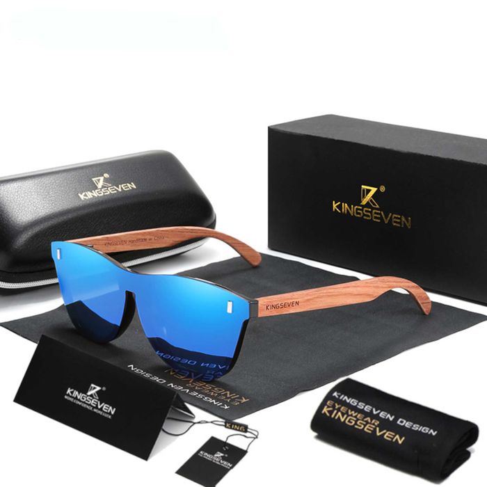Okulary Przeciwsłoneczne KINGSEVEN Drewniane jak BONEY M Polaryzacyjne