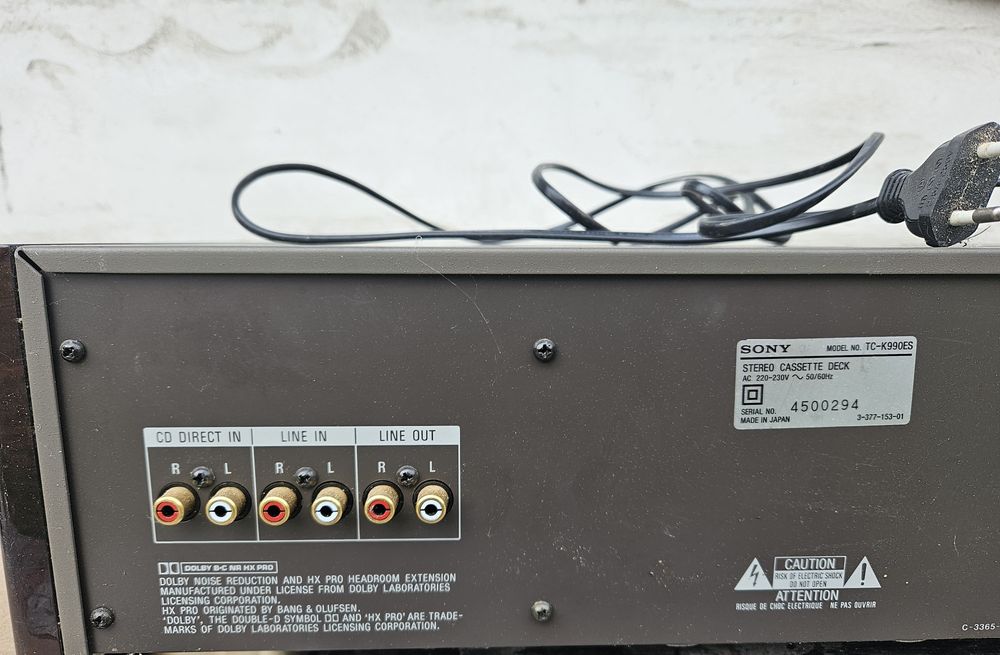 Stereo cassette deck sony TC-K990ES magnetofon