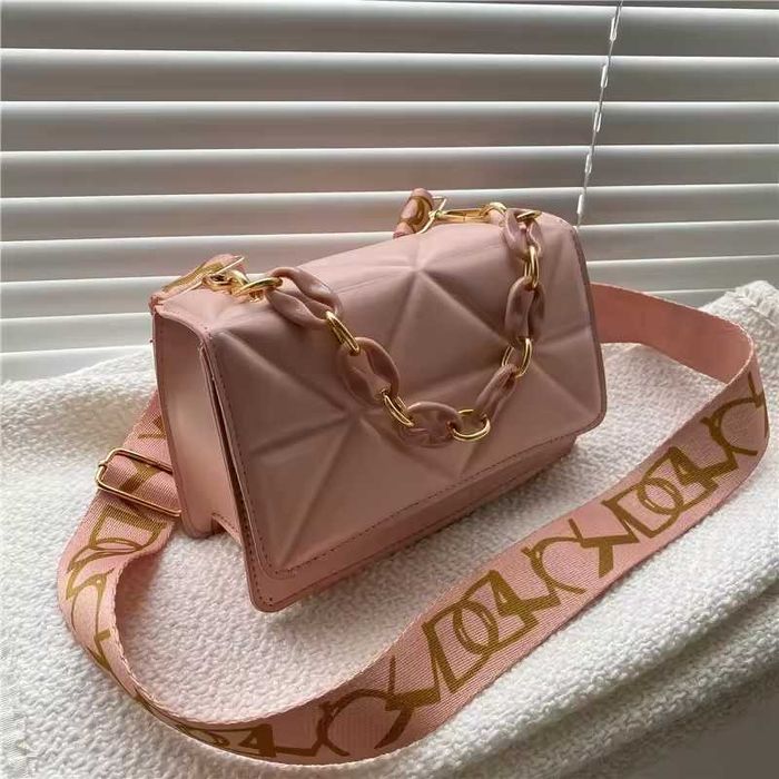 Women’s Bags | Crossbody & Shoulder Bags | Small PU Leather Chain Bag | 2x Set | Multiple Colours