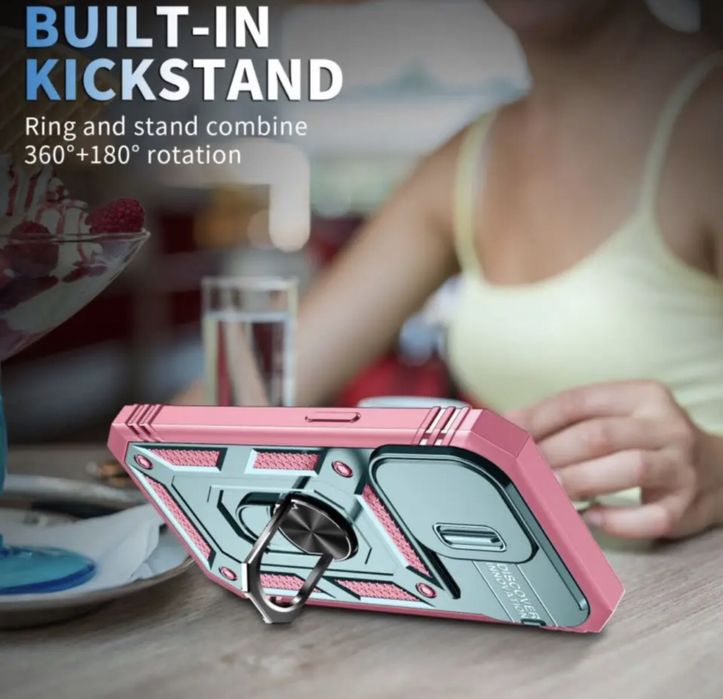 Nakładka Defender Slide Do Iphone 6/7/8/SE 2020 bialy różowy