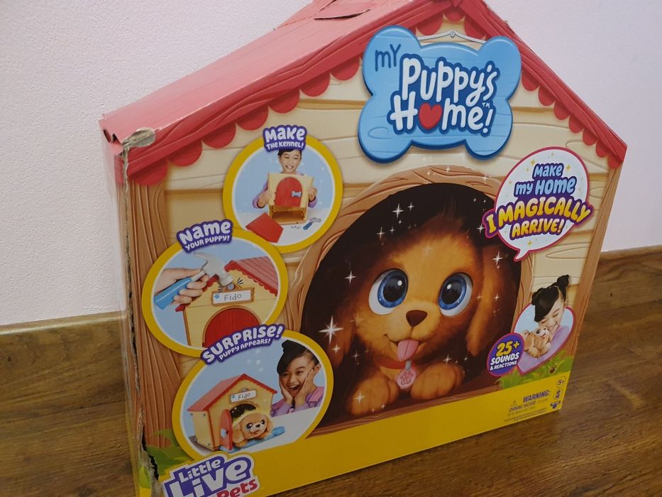 Pies Piesek z domkiem buda. Little Live Pets.