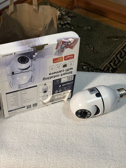 Wifi i karta sd Gembird tsl-Cam-wrhd-01 kamera na gwinte e27