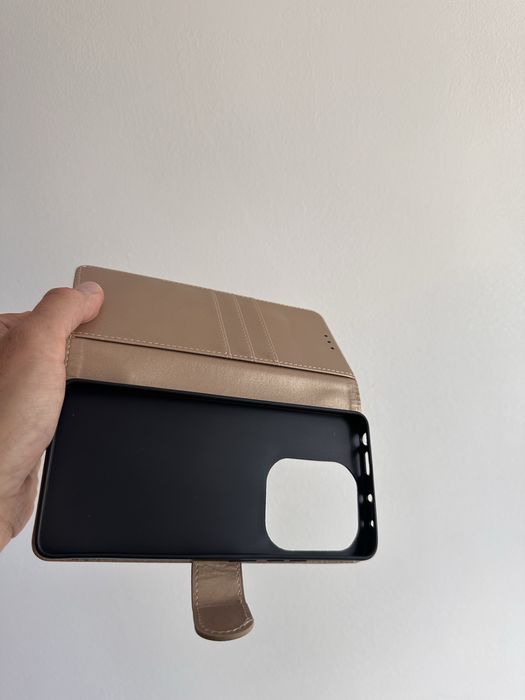 Etui z klapką zamykane złote do XIAOMI REDMI NOTE 13 PRO