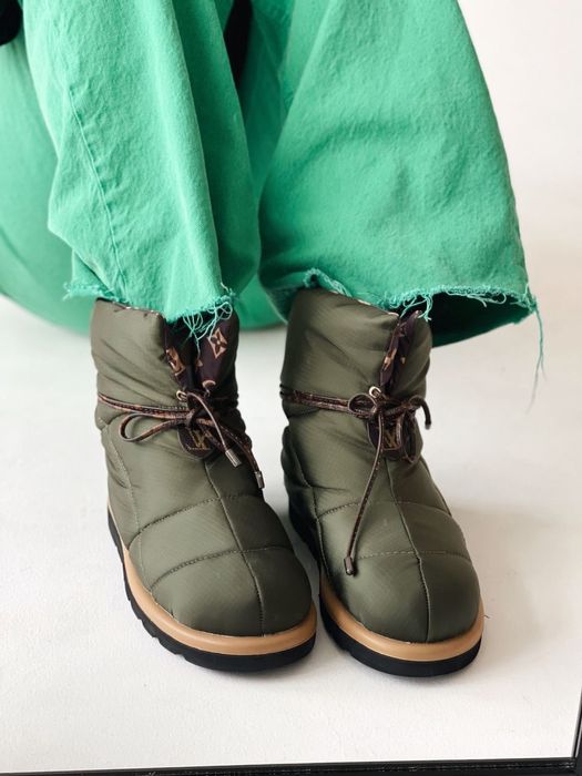 Buty Louis Vuitton khaki pillow puffer zima