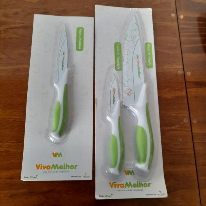Conjunto de duas facas novas viva melhor