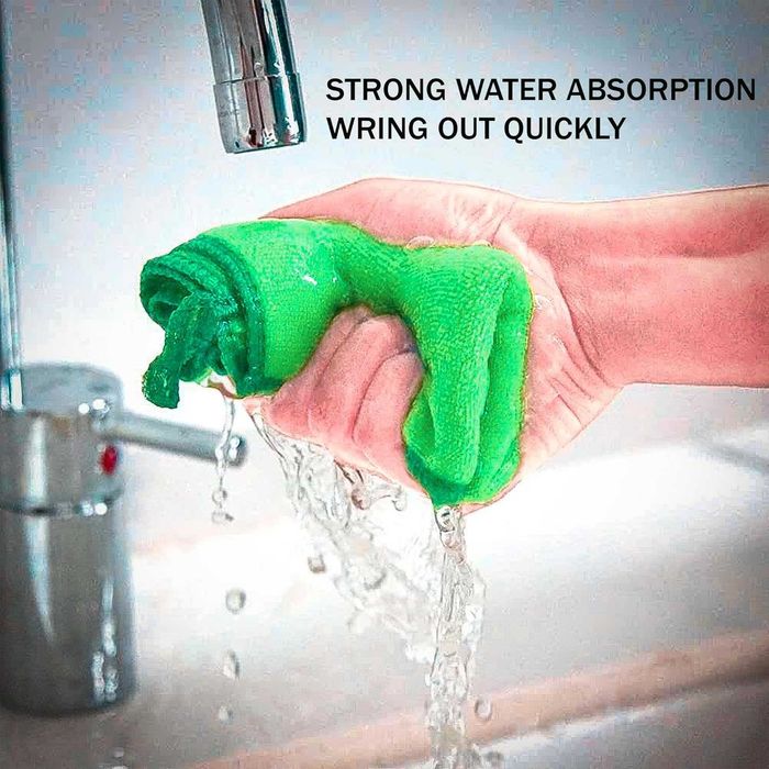 Ścierka mikrofibra bardzo chłonna, 350 g/m2, zestaw 9 szt. 40x40