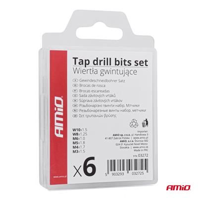 Wiertła gwintujące gwintowniki do gwintów zestaw A