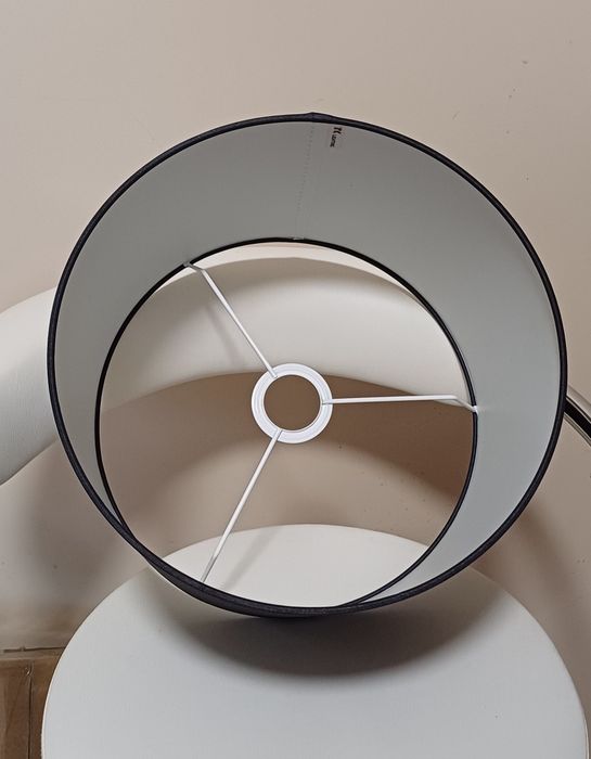 Abażur walec czarny do lampy podłogowej 20cmX30cm
