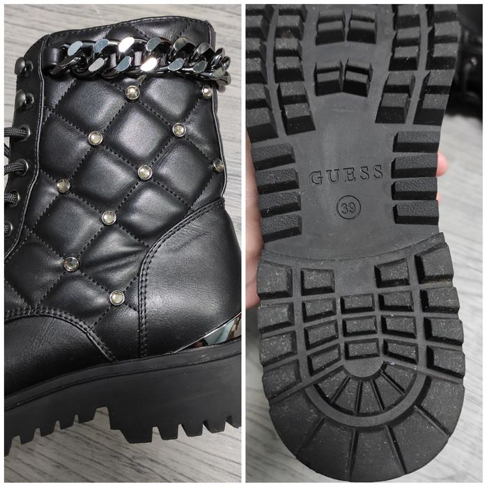 39 Guess оригінальні шкіряні жіночі ботинки