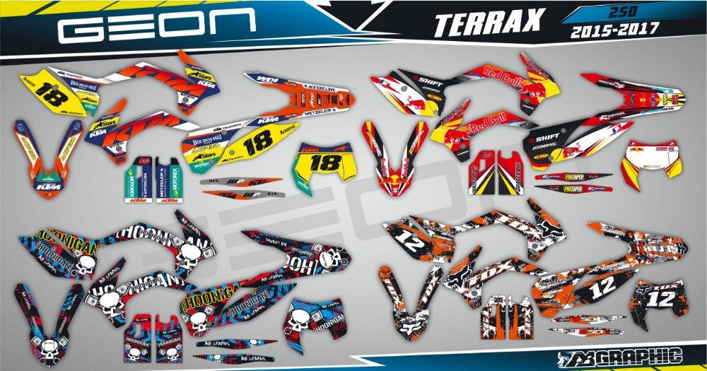 Наклейки Geon X-Road GNS Terrax Kovi PRO Lite Advance GNX Forte CRDX