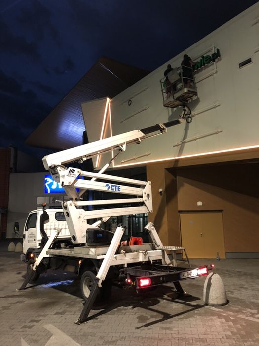 Podnosnik koszowy wynajem Wołomin Radzymin Niepret 22m 25m 27m 30m 35m