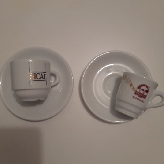 Chavenas de café uso coleção