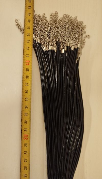 Conjunto 100 fios de couro encerado cabedal