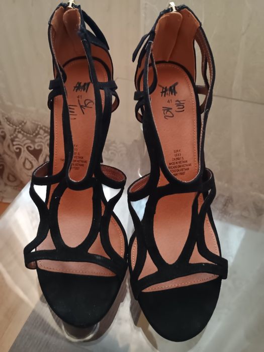 Босоніжки штучна замша