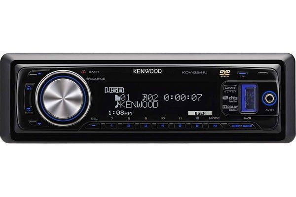 Kenwood KDV-5241U 3xRCA 2.5V wyjście optyczne, pilot, dvd,BT 6.0 LDAC