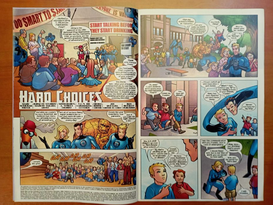 Spider-Man and the Fantastic Four in Hard Choices - Edição RARA