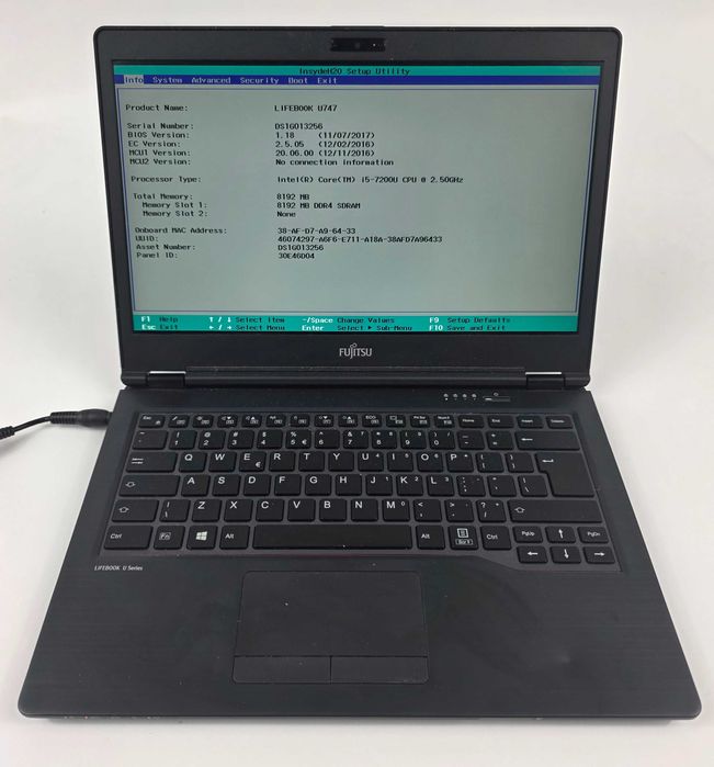 Laptop Fujitsu Lifebook U747 i5-7200U + zasilacz uszk. obudowa