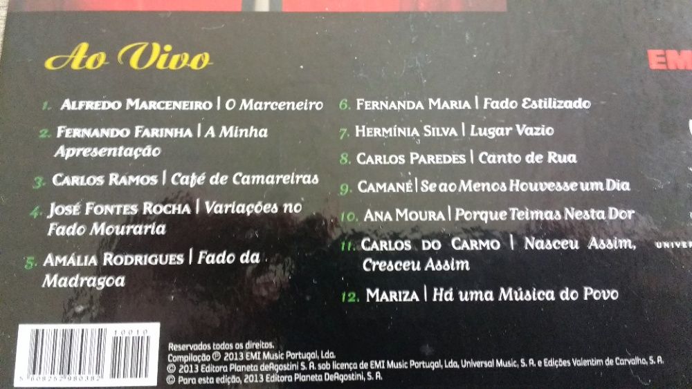 O melhor do Fado a essência do povo português ao vivo em CD