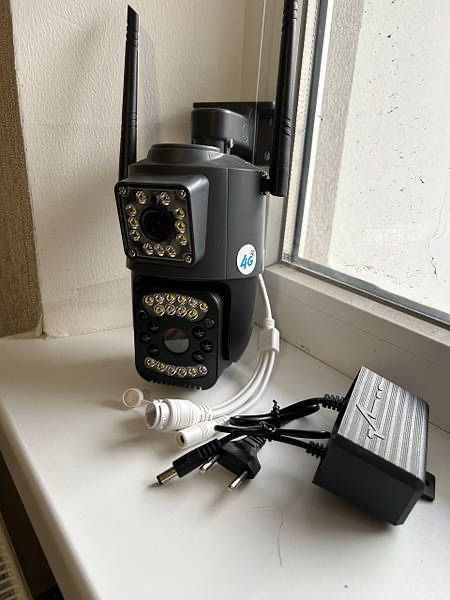 Внешняя камера видеонаблюдения IP WIFI 4G сим карта Sim V380-V10 PTZ