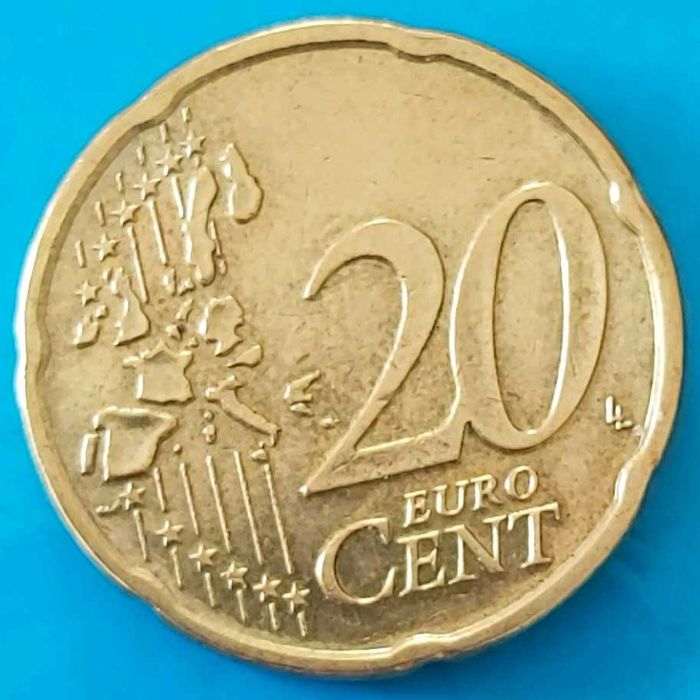20 Cêntimos de 2001 dos Países Baixos, Beatrix